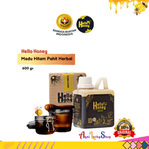 Madu Hitam Pahit Herbal Alami Hello Honey