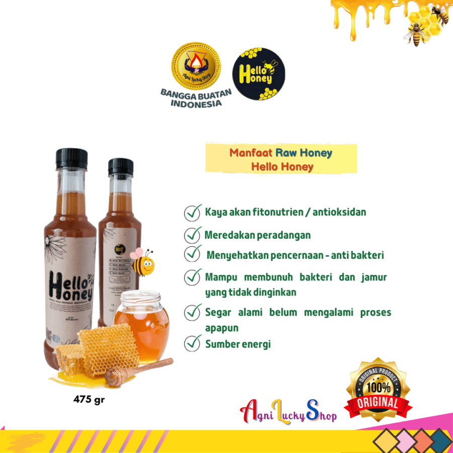 Raw Honey Rekomendasi Hello Honey 475 gr